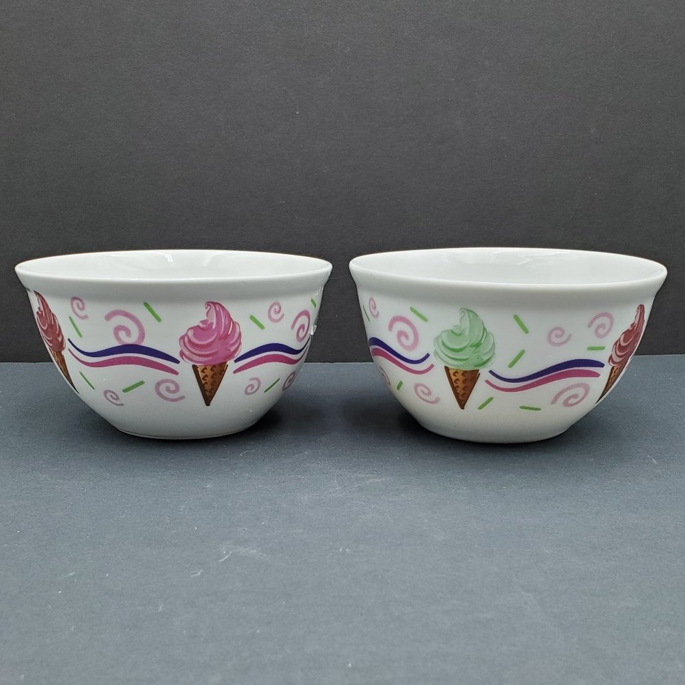 Houston Harvest Ice Cream Bowls Soup Cereal Bowls Ice Cream Cones Dishes